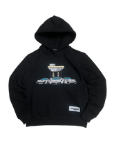 Load image into Gallery viewer, Raees - Pit Stop Hoodie (Midnight Black)