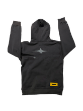 Load image into Gallery viewer, Raees - Cars Can Fly Hoodie (Gun Metal Grey + Black Swoosh)