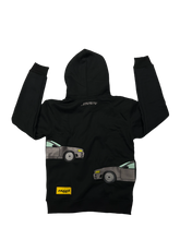 Load image into Gallery viewer, Raees - R34 Turbo Hoodie (Midnight Black + Stone Grey)