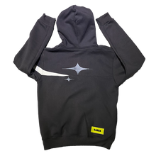 Load image into Gallery viewer, Raees - Cars Don’t Fly Hoodie (Gun Metal Grey + White Swoosh)