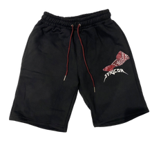Load image into Gallery viewer, Red Bandana Print Shorts - Black