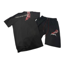 Load image into Gallery viewer, Red Bandana Print Short Set - Black