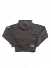Load image into Gallery viewer, Raees - ‘Love &amp; Cars’ Zip Up Hoodie (Nardo Grey)
