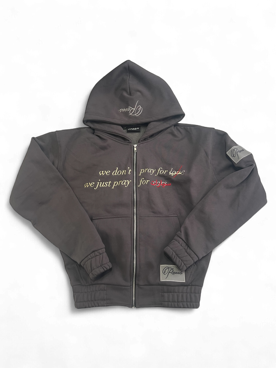 Raees - ‘Love & Cars’ Zip Up Hoodie (Nardo Grey)